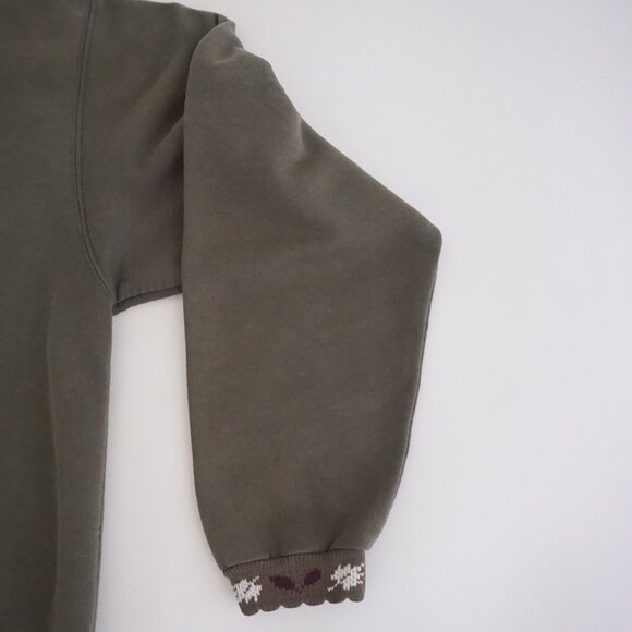 Vintage Northern Reflections Green Birdhouse Birds Leaves Sweatshirt Cabincore M - Picture 4 of 11